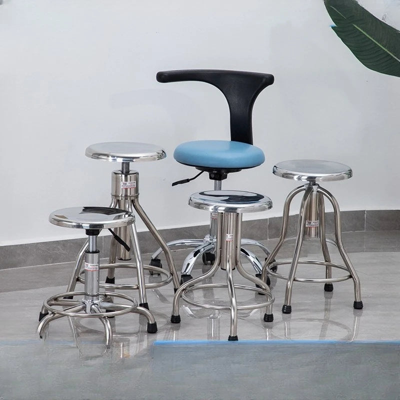 Stainless steel hospital nurse examination stool, hydraulic lift dental chair Stainless steel hospital nurse examination stool