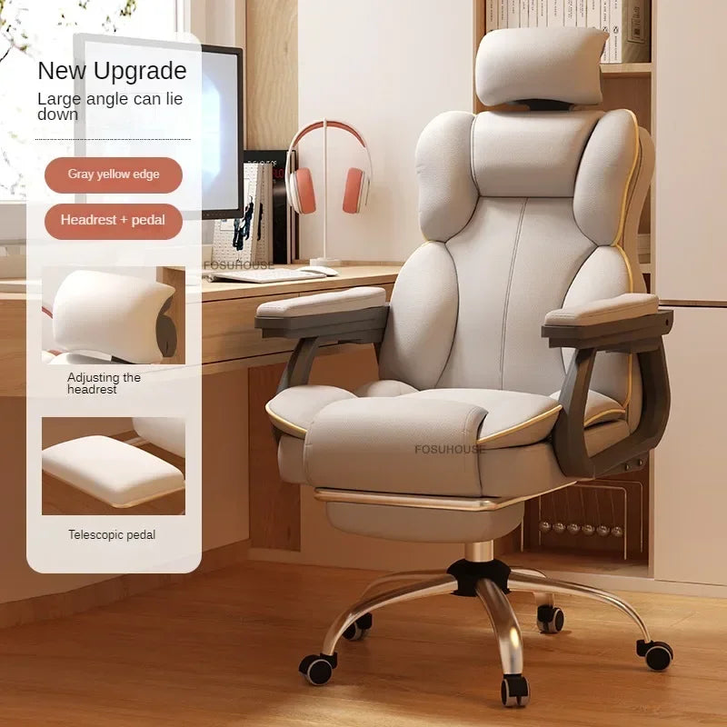 Ergonomic Office Chair Lifting Rotating Armchair Home Game Computer Chair European Backrest Comfort Seating