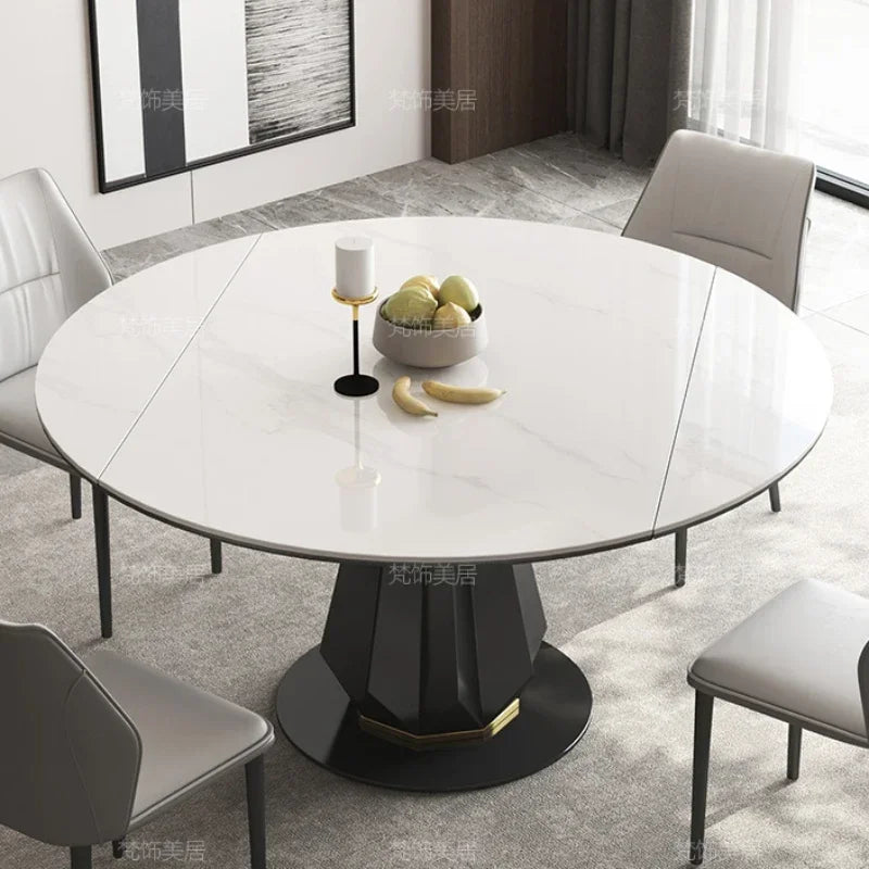 Dinning  Muebles Sedentary Room Oval Dining Table Rectangular Round Kitchen Extendable Designer Restaurant Tables