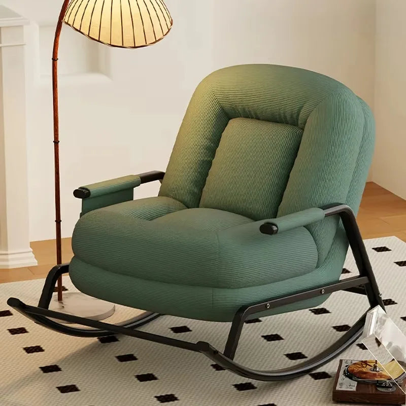 Luxury Design Living Room Chairs Regulate Modern Bedroom Rocking Chairs Floor Ergonomic Comfy Fauteuil Salon Home Furniture