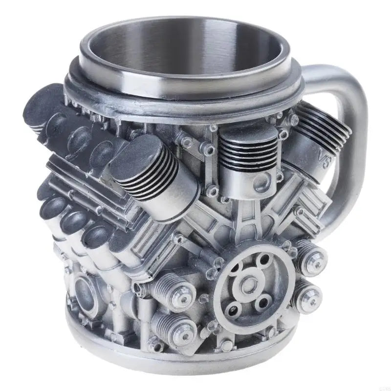 Automotive Themed Coffee Mug Stainless Steel Insert Water Cup For Office Use