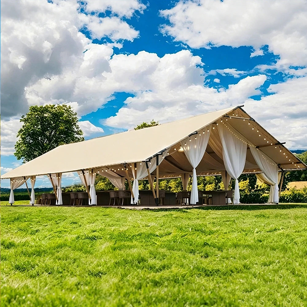 Luxury Wedding Event Tent Outdoor Marquee Aluminum Frame Party Banquet Exhibition Gardens Custom Commercial Pavilion Shelter OEM