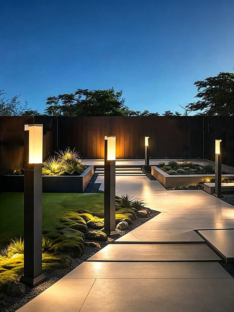 Outdoor LED Lawn Lamp 30CM 60CM 80CM 85~265V Waterproof IP65 Aluminum Acrylic Street light For Garden Courtyard Villa Lighting
