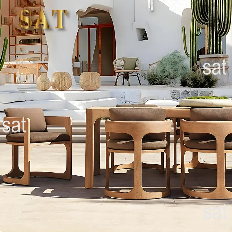 # Luxury Design Sofa Modern Outdoor Furniture Couch Potio Solid Wood Sectional Teak Garden Sofa Sets