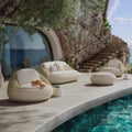 Outdoor rattan sofa B & B terrace balcony rain and sun protection coffee table combination villa garden furniture outdoor