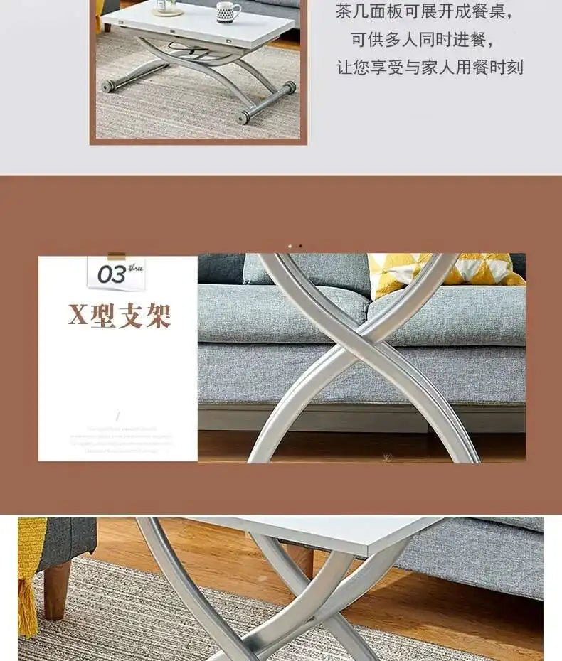 Small White Coffee Tables Nordic Design Rectangular Coffee Tables Bedroom Minimalist Mesas Table Basse Pour Salon Home Furniture