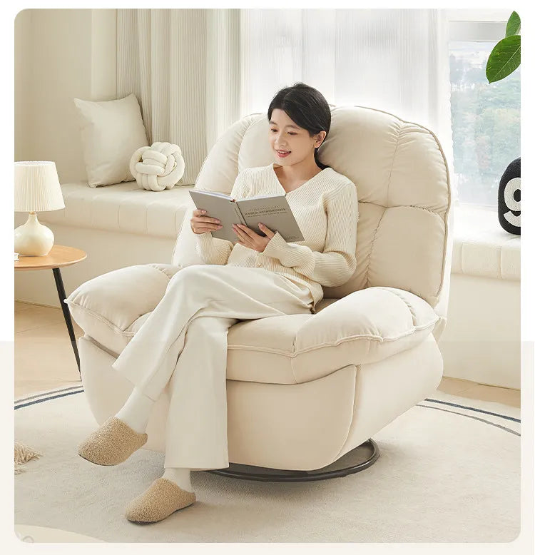 Living Room Single Sofa Fabric Living Room Multi Functional Rocking Chair Lazy Sofa Floor Seat Chaise Lounges Hotel Furniture