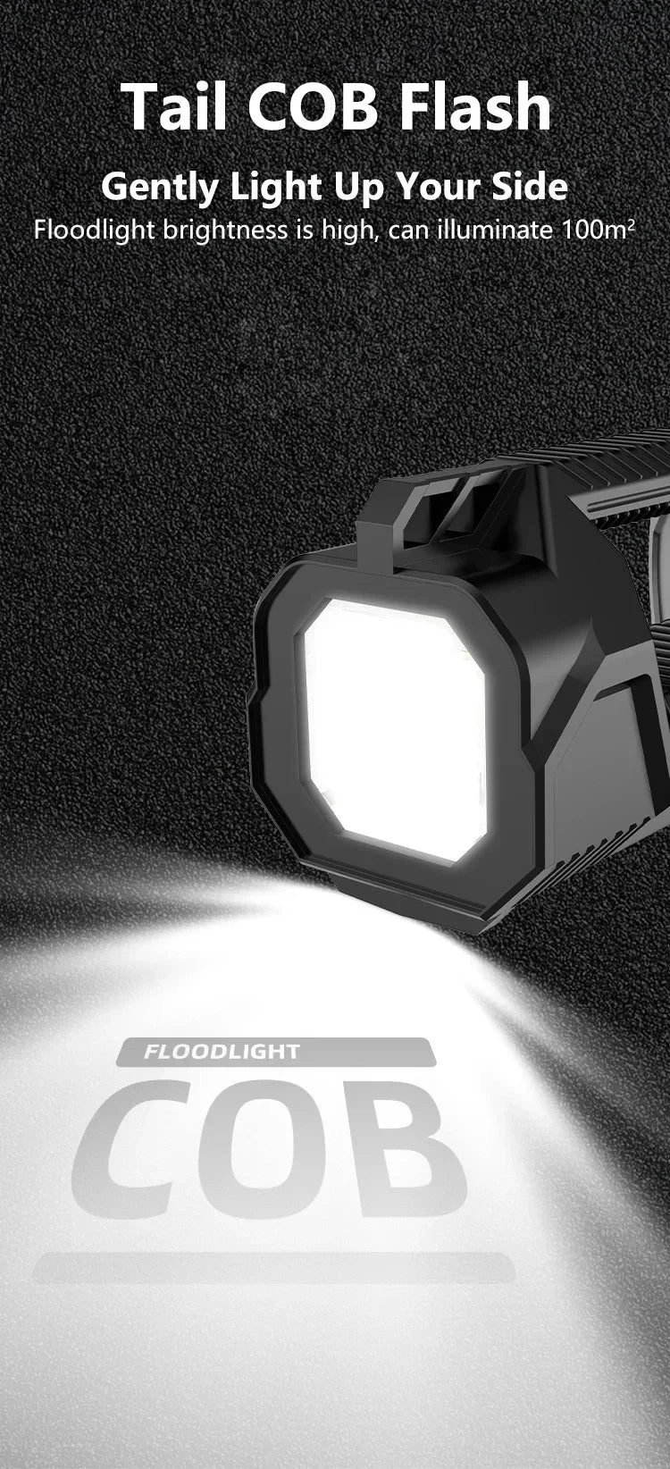 Powerful P70 LED Work Light USB Rechargeable Searchlight Spotlight Portable Flashlight Camping Lantern Torch Floodlight