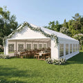 20x40 Party Tent Heavy Duty Outdoor Event Tent for Backyard White, Customized