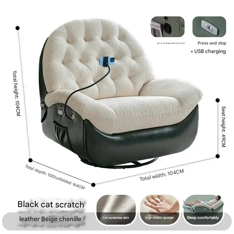 Designer Relax Massage Living Room Chairs Balcony Reading Swivel Comfortable Massage Ergonomic Fauteuil Lounge Suite Furniture
