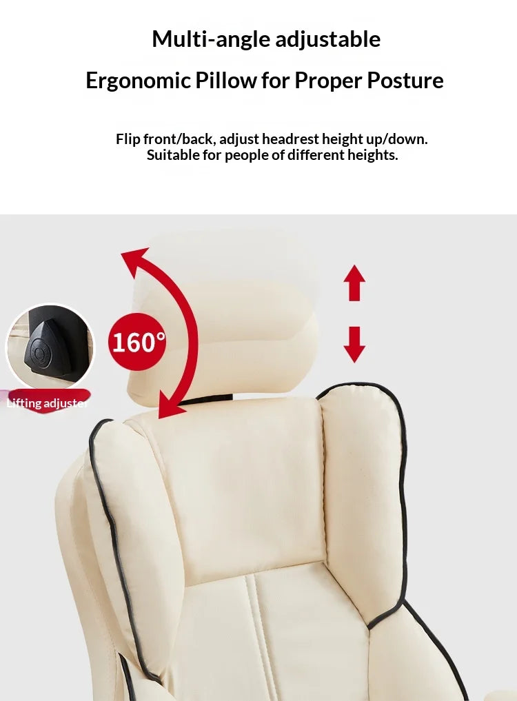 Ergonomic Gaming Office Chair Desk Lumbar Support Reclining Adjustable Headrest Breathable Mesh Home Student Dorm Sillas Cadeira