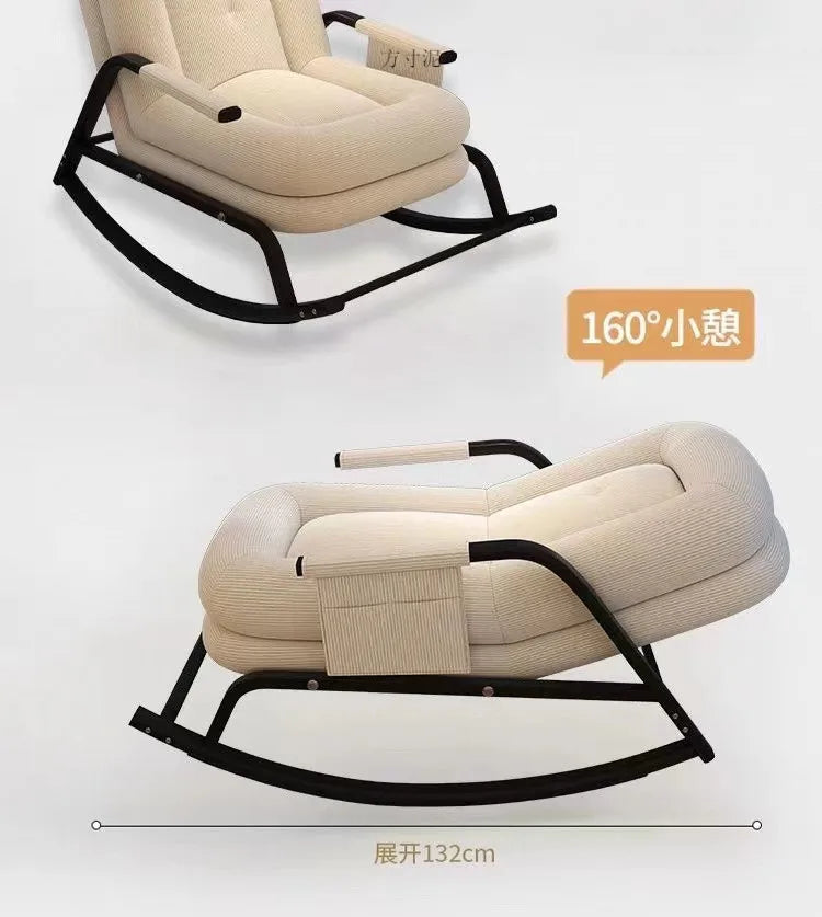 AOLIVIYA Casual Foldable Reclining Lounge Chair For Living Room Office Relaxation With Adjustable Back B369258