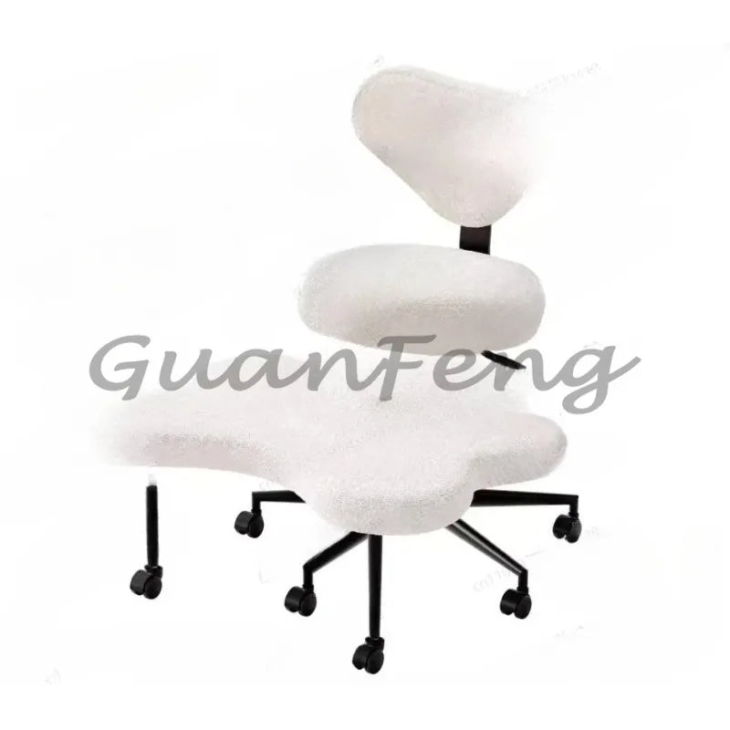 Adjustable Height Cross Leg Chair with Wheels Meditation ADHD Chair Comfortable Seat with Adjustable Footstool for Enhanced Comf