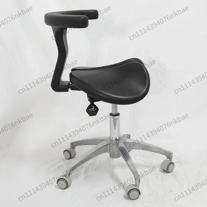 Ergonomic Dental Saddle Stool Height Adjustable Orthopedic Rolling Chair Silent Casters for Clinic Spa Dentist