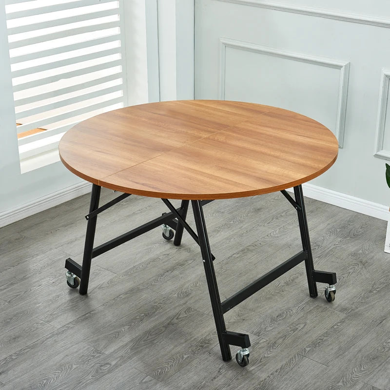 Light Luxury Solid Wood Dining Tables Nordic Dining Room Furniture Folding Kitchen Table Designer Household Pulley Dining Table