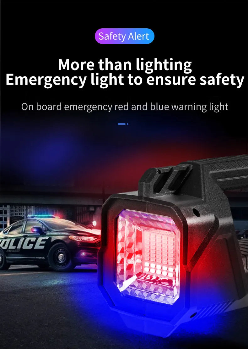 Rechargeable Lamp With Power Bank Function Flashlight Powerful Spotlight Portable Searchlight Large Capacity Lithium Battery