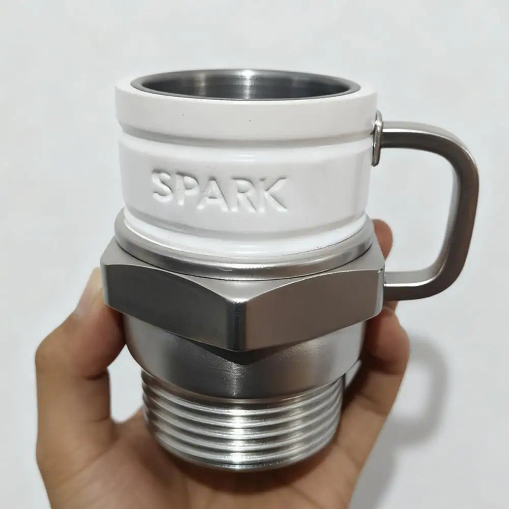 Unique Engine Shaped Mug Stainless Steel Liner Resin Appearance V6 V8 V12 Engine Engine Cup Excellent Choice For Gift Giving