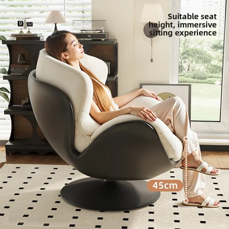 Upgraded and enlarged lazy sofa, 360 ° rotating single sofa, living room leisure sofa, thickened soft pack lazy sofa chair