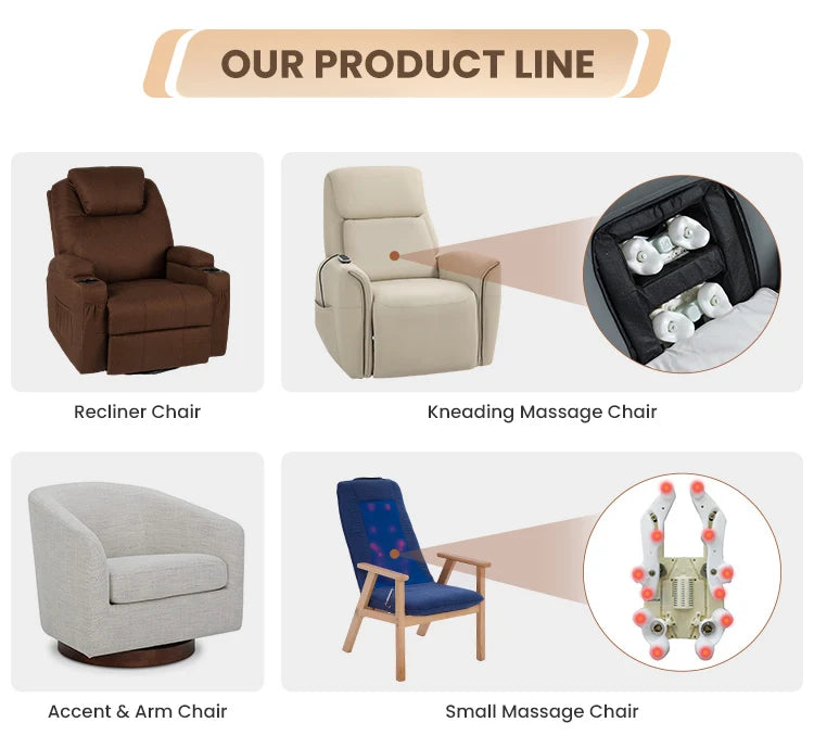 Newest Design Multifunctional Office Powered Massage Recliner Sofa Chair With Foot Rest