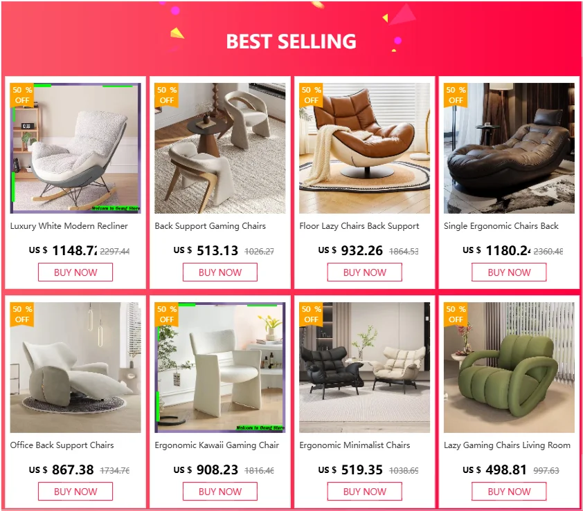Ergonomic Party Chairs Living Room Floor Nordic Recliner Design Chairs Minimalist Modern Muebles De La Sala Rome Furniture
