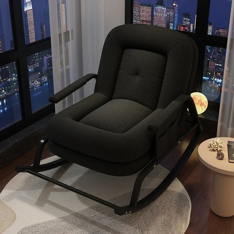 Swinging Chair Adults Can Sleep Creamy Style Dog House Rocking Chair Single Lazy Person, Home Small Sofa