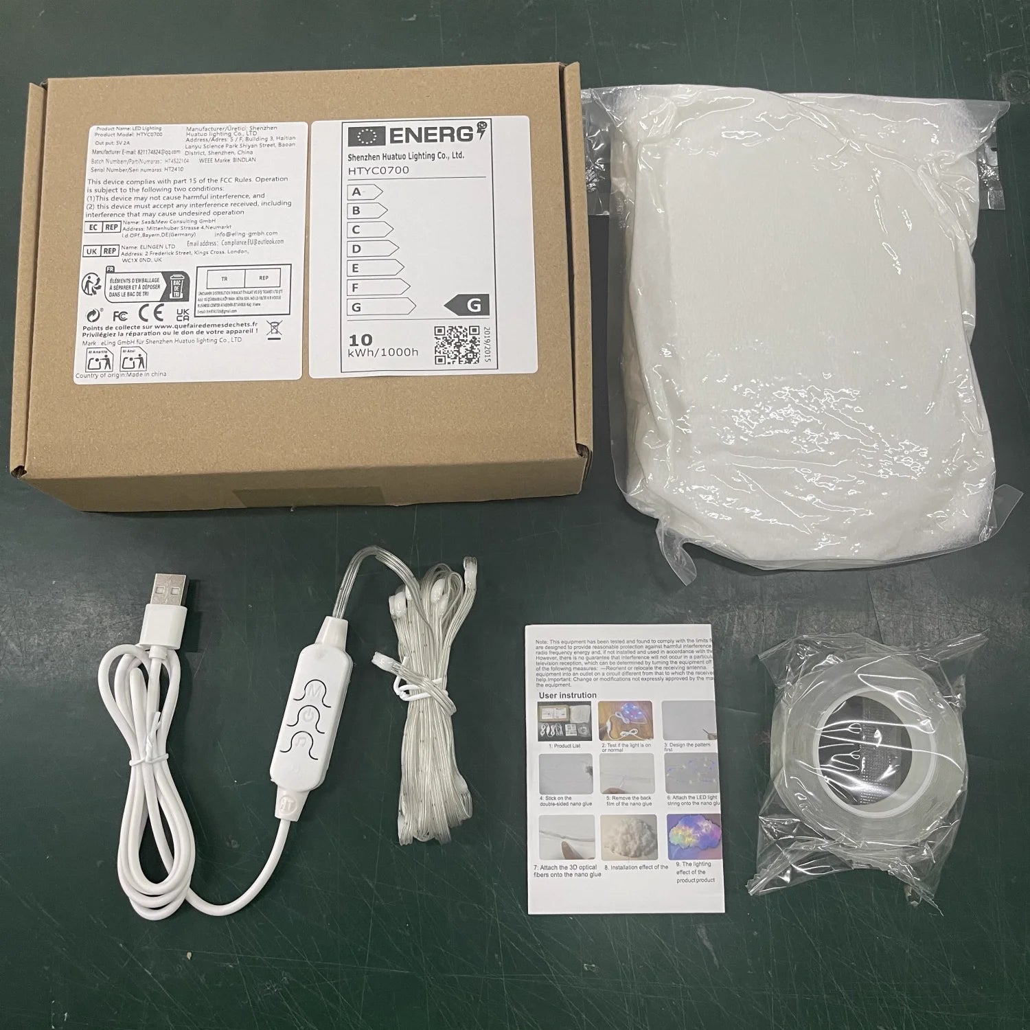 Cloud LED Lamp, DIY Room Decoration Light 3D Color Atmosphere Night Color Changing Lamp for Game Room Party Club