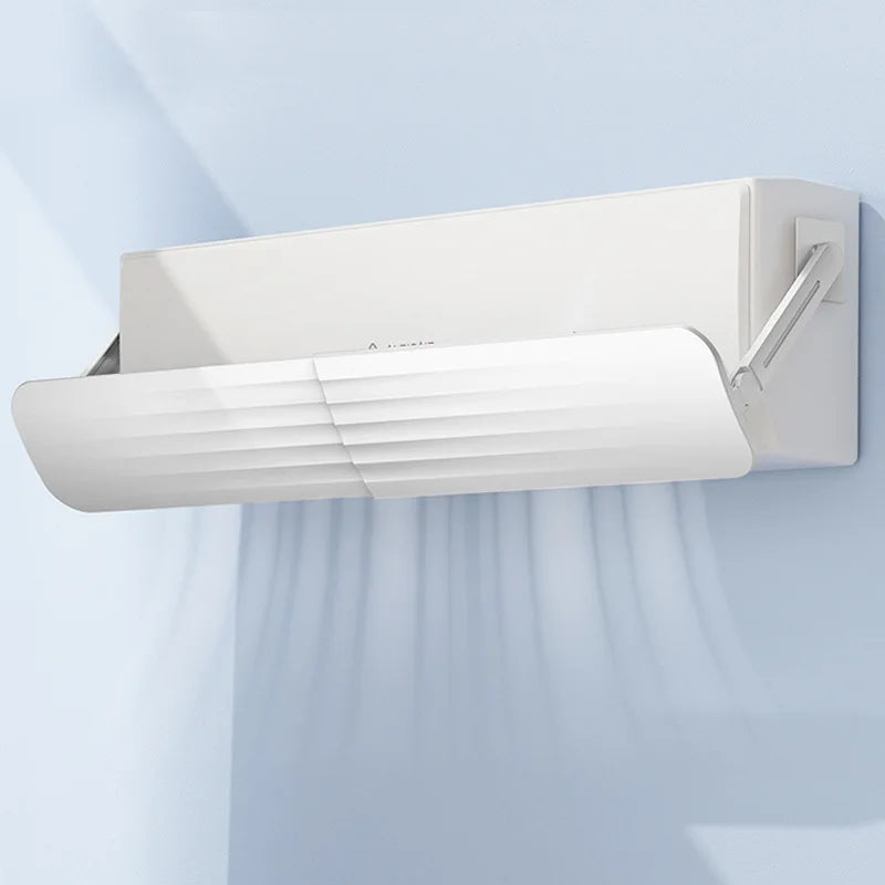 Adjustable Air Conditioner Deflector Telescopic Windshield Confinement Air Deflector  Windshield Dust Cover for Home
