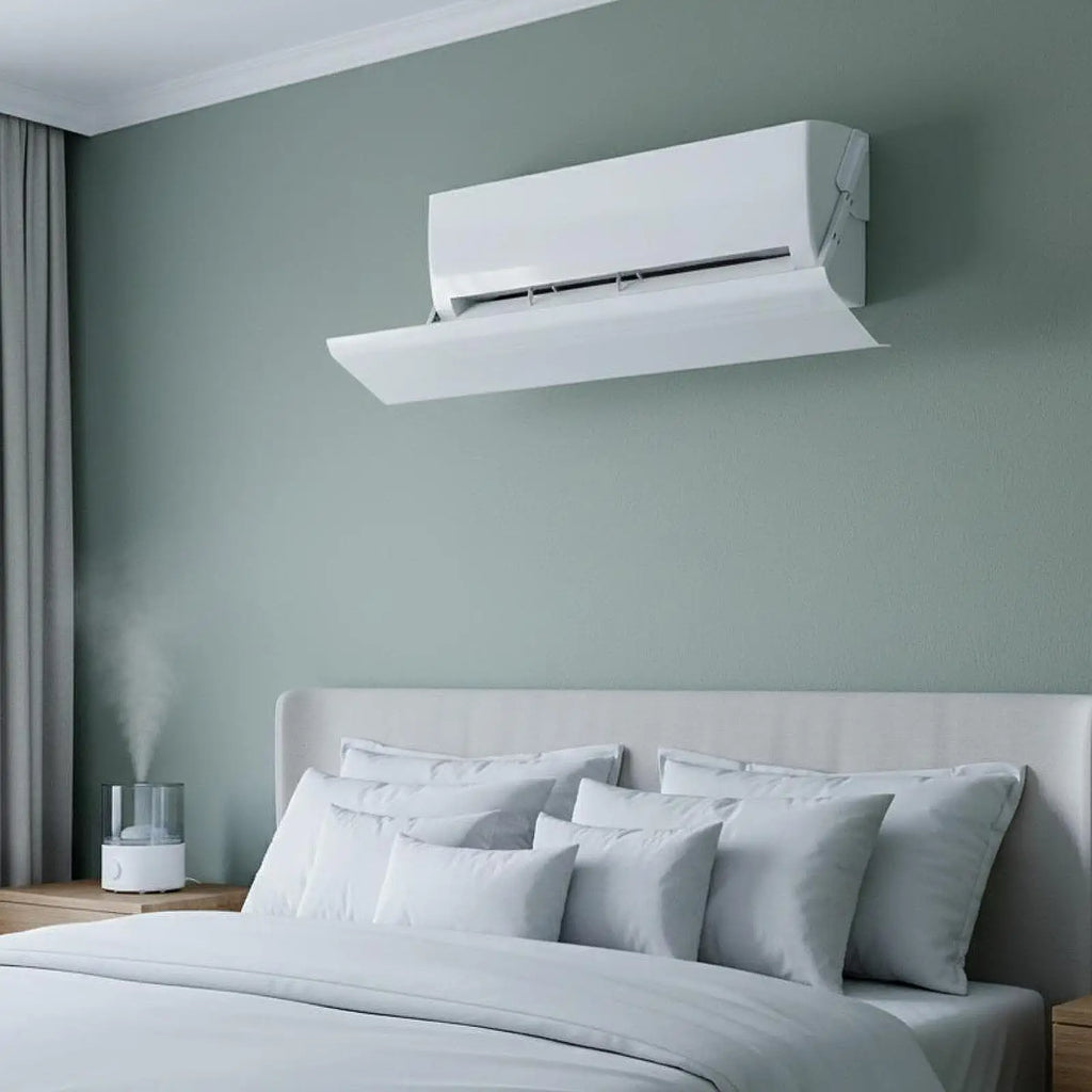 AC Wind Deflector for Units Clip on Installation Multi Angle Rotation for Conditioners Adjustable