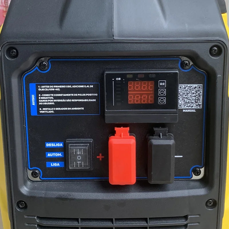 2KW/12V DC Single Cylinder  Silent Inverter Generator 220V High-Power Recoil Small Household Outdoor Camping Emergency