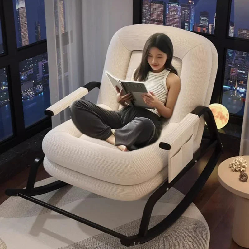 creamy style dog house rocking chair, single lazy person, home small sofa,Swinging chair, lounge chair, adults can sleep
