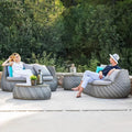 Otdoor Wicker Garden Sectional Sofa Set With Cushion Garden Rattan Furniture Sofa