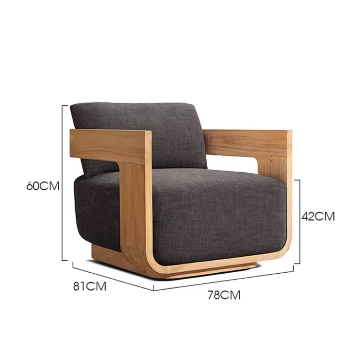 # Luxury Durable Minimalist Design Outdoor Teak Wood Furniture Modern Style Farmhouse Garden Sofa For Hotel Park