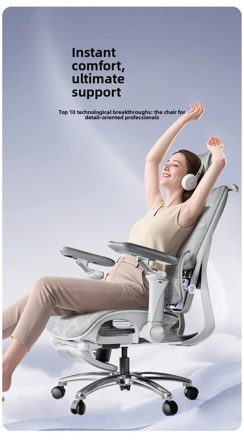 Ergonomic Chair Lumbar Support Computer Chair Home Comfortable Long Sitting Gaming Reclining Office Computer Chair Muebles