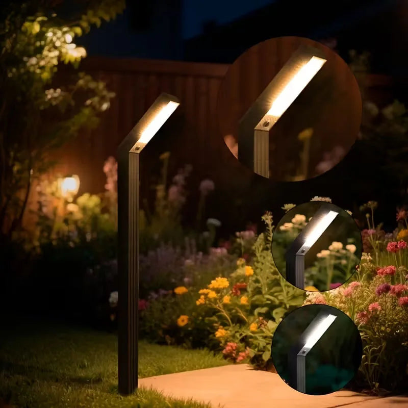Solar Ground Light 3colors or RGB Light Light Sensing Intelligence Outdoor Pathway Lighting Solar Garden Lights Durable Plastic