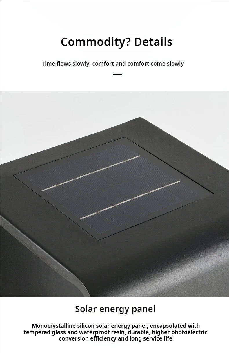 Villa Garden Lawn Light Solar Fashion Outdoor Garden Light Outdoor Landscape Light Waterproof Lawn Light Balcony Floor Light