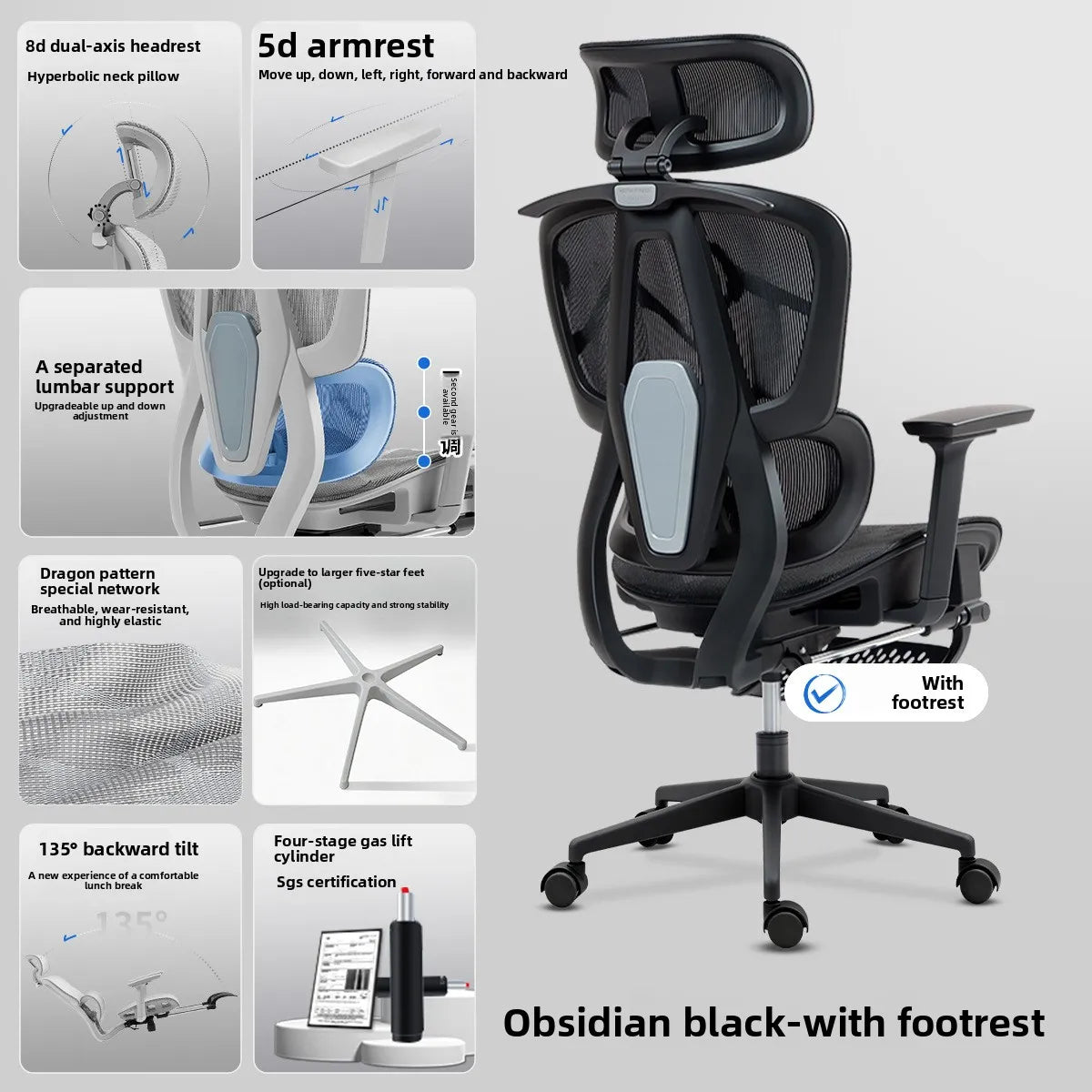 Ergonomic 9D Armrests Computer Chair Home Office Comfortable Long Sitting Gaming Recliner Gaming Chair Muebles Chair Office