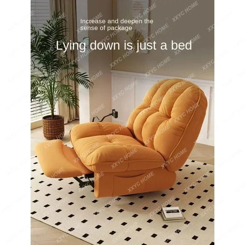 First-Class Space Massage Armchair Living Room Balcony Multi-Function Electric Reclining Rotating Leisure Sofa Rocking Chair