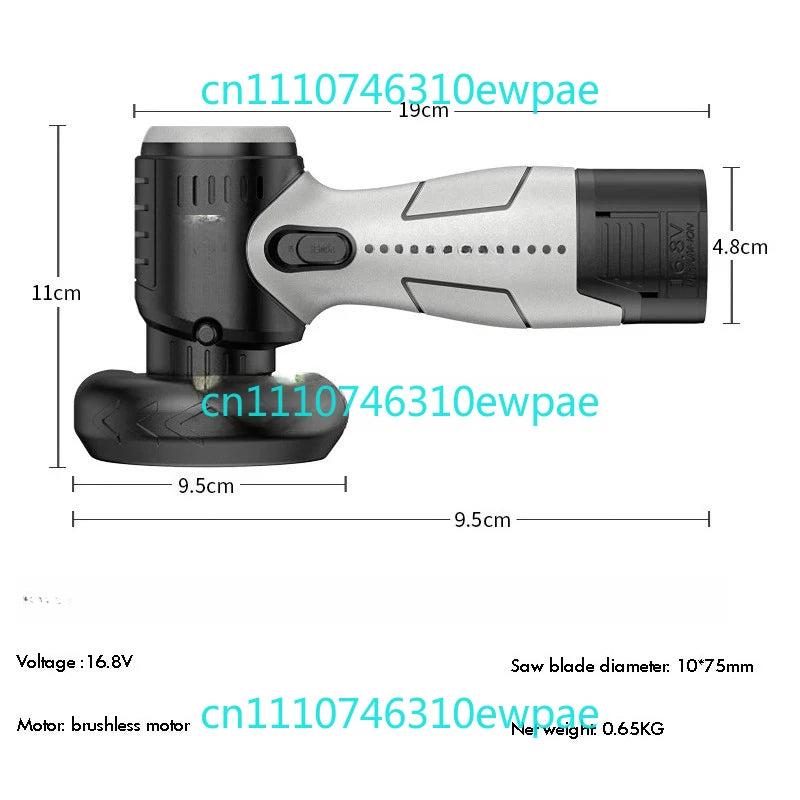 Brushless Mini Angle Grinder Portable Lithium Cordless Polishing Grinding Cutting Tool