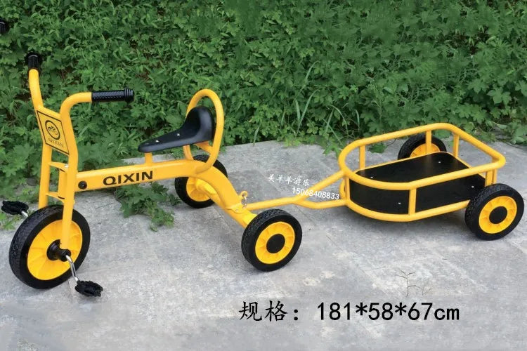 Tricycles, children's two person bicycles, outdoor twin bicycles, three person bicycles, multiple person rotating carts