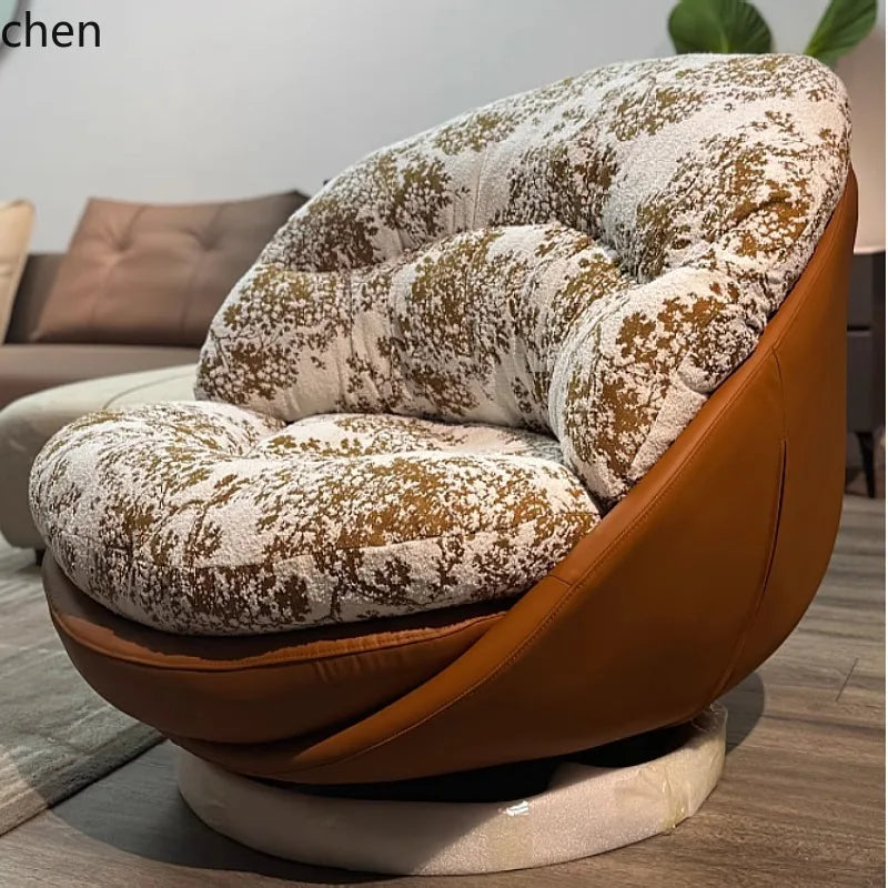 ZMLUltra-Simple Single Person Swivel Sofa Chair Living Room Balcony Sofa Recliner Modern Minimalist