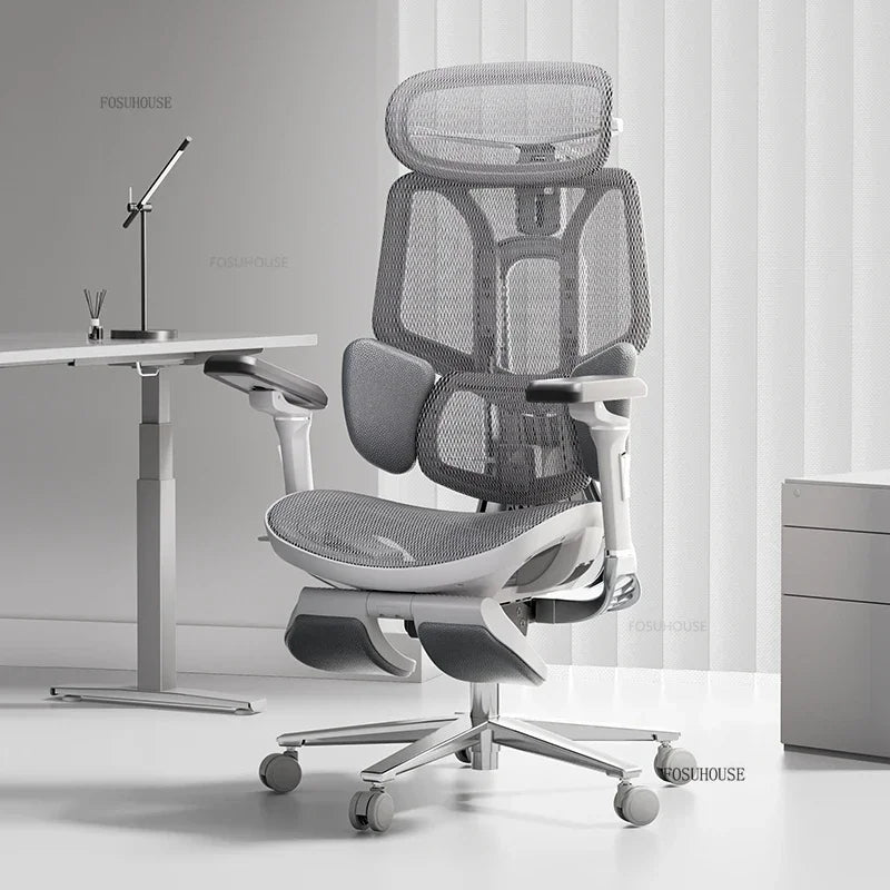 European Ergonomic Office Chairs Home Computer Chair Gaming Chair Nordic Office Furniture with Backrest Waist Protector Armchair
