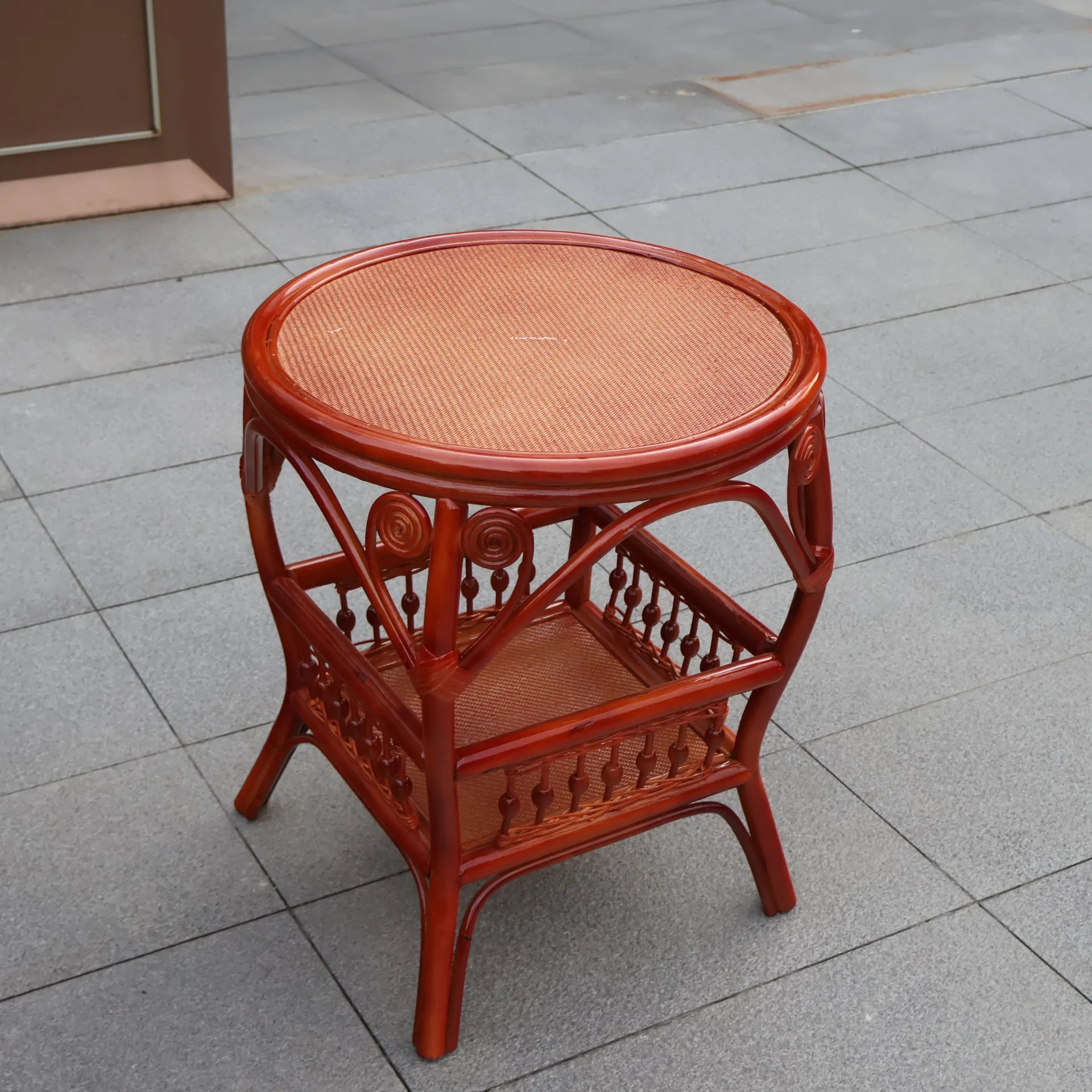 Home Balcony Leisure True Vine Elderly Rocking Chair Reliable Back Braided Rattan Chair Living Room