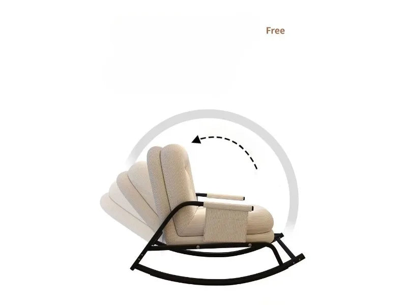 Lazy Rocking Chair Househol/d Living Room Adult Balcony Leisure Bedroom Recliner Single Lazy Sofa Human Rocking Chair Muebles