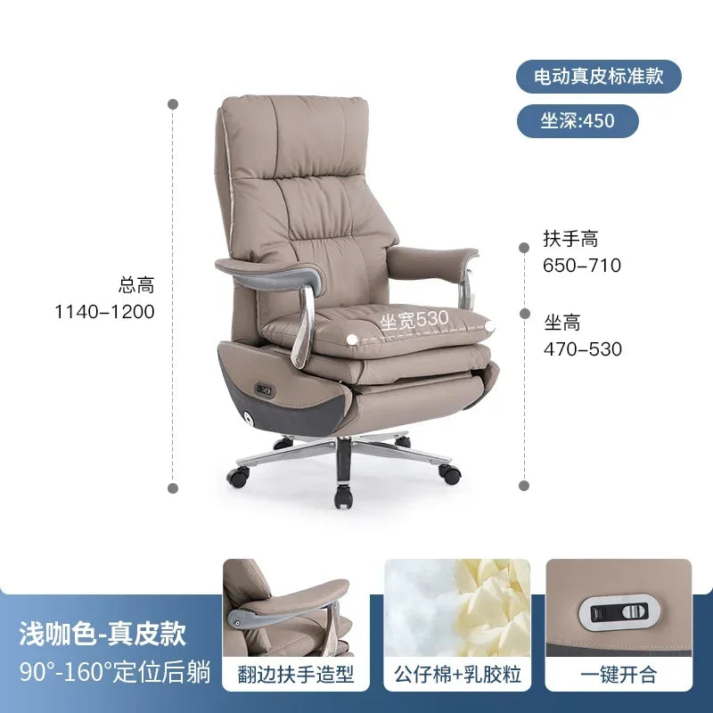 Luxurious Boss Office Chairs Armchair Relaxing Comfort Modern Office Chairs Recliner Sedentary Office Furniture Bureaustoel LLOC