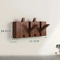 Light Luxury Living Room Wall Clothes Rack Wall-mounted Clothes Hanger Solid Wood Shelves Storage Home Organization and Storage