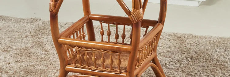 Rattan chair, rocking chair for the elderly, rocking chair for the lazy on the balcony, reclining chair, nap chair