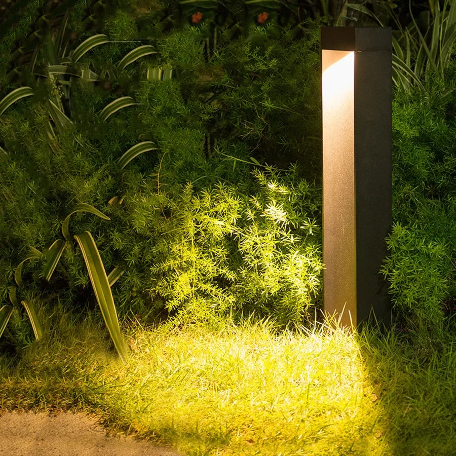 30/60/80CM Outdoor LED Landscape Bollard Light Waterproof Garden Pathway Light Villa Courtyard Floor Pillar Lawn Lamp
