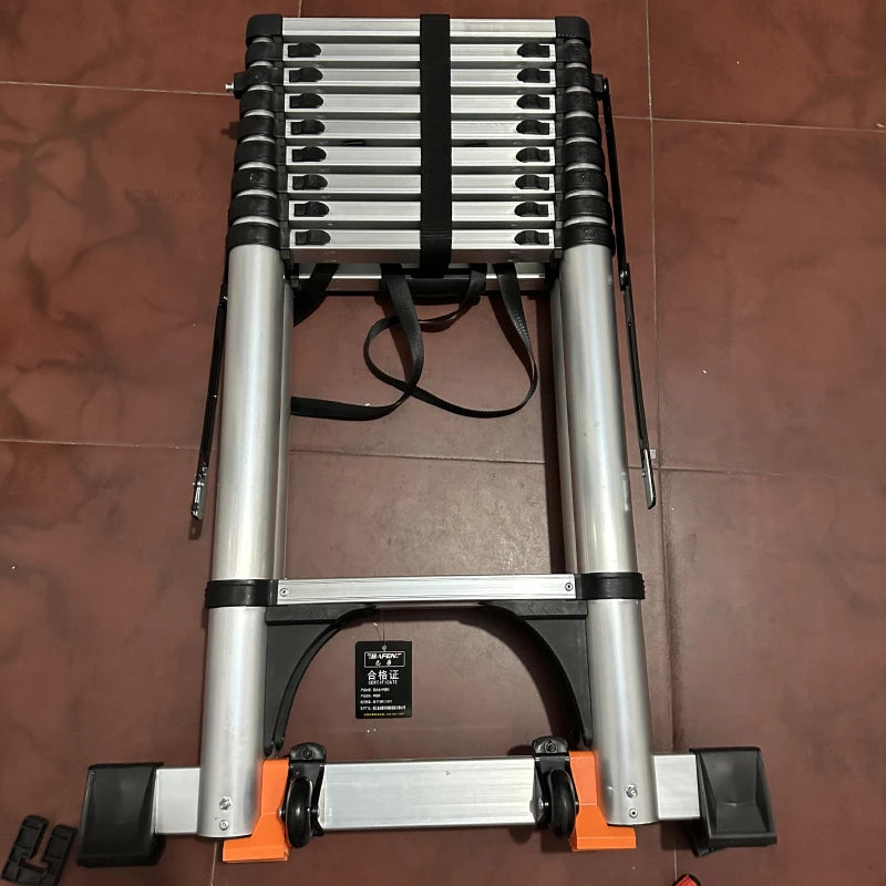 Aluminum Alloy Telescopic Ladder Thickened Stainless Steel Step Ladders Folding Lift Herringbone Ladder Home Portable Ladder B Y