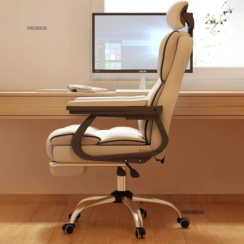 Ergonomic Office Chair Lifting Rotating Armchair Home Game Computer Chair European Backrest Comfort Seating