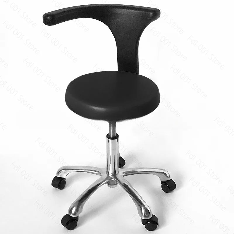 Dental Medical Stool Backrest Chair Swivel Lift Armrest for Nurse Doctor